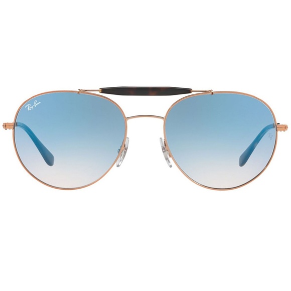 Ray-Ban Sunglasses Bronze/Copper w/Light Blue Lens - Picture 3 of 5